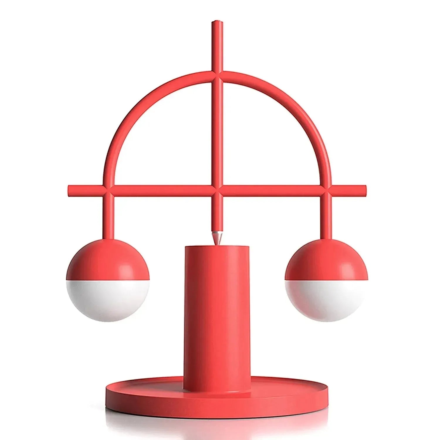 Contemporary steel charging table lamp balance environmental situation.
