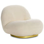 Cream Teddy Fabric 1 Seater Sofa PACHA