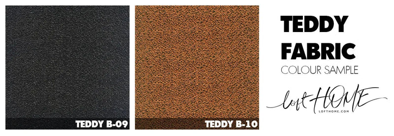 Cream teddy fabric 1 seater sofa pacha material variants.