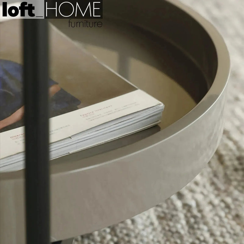 Modern tempered glass coffee table gioia environmental situation.