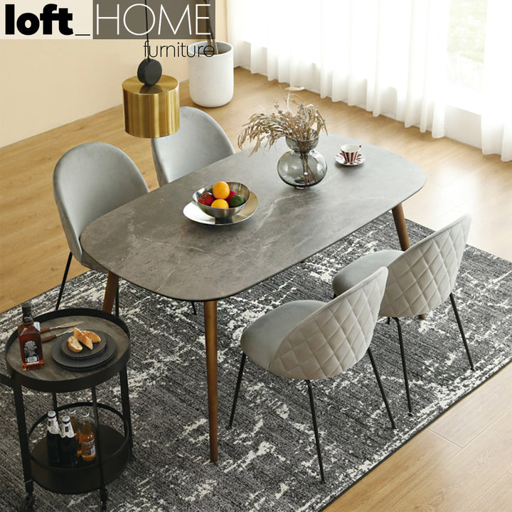 Modern tempered glass dining table gina primary product view.