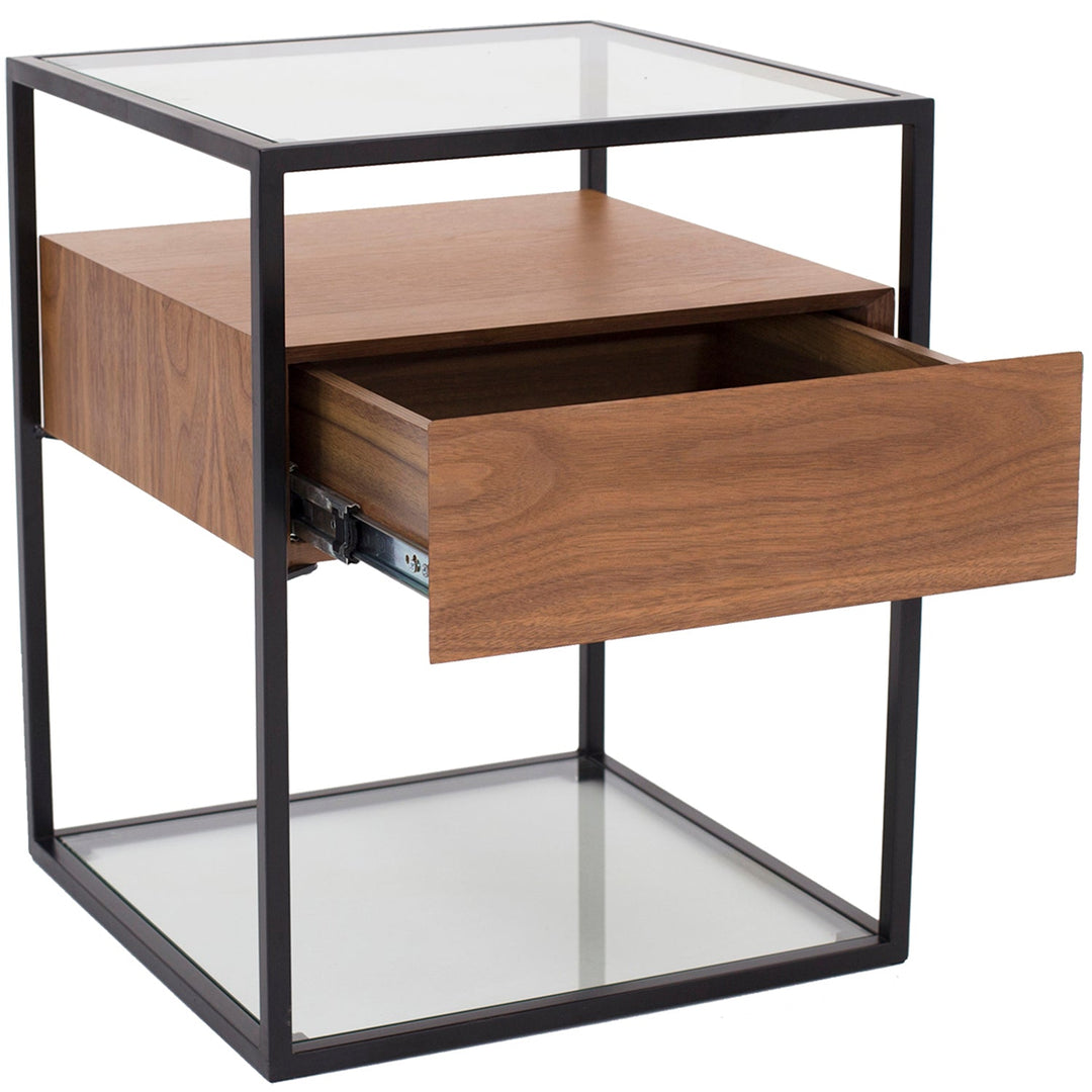 Modern Tempered Glass Side Table IVAN S