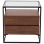 Modern Tempered Glass Side Table IVAN