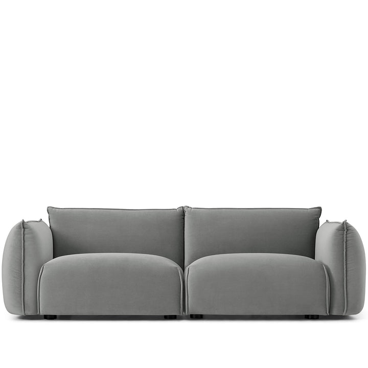 Modern velvet 3 seater sofa dion layered structure.