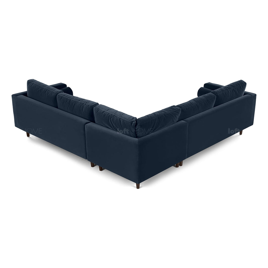 Modern velvet l shape sectional sofa scott 3+3 detail 7.