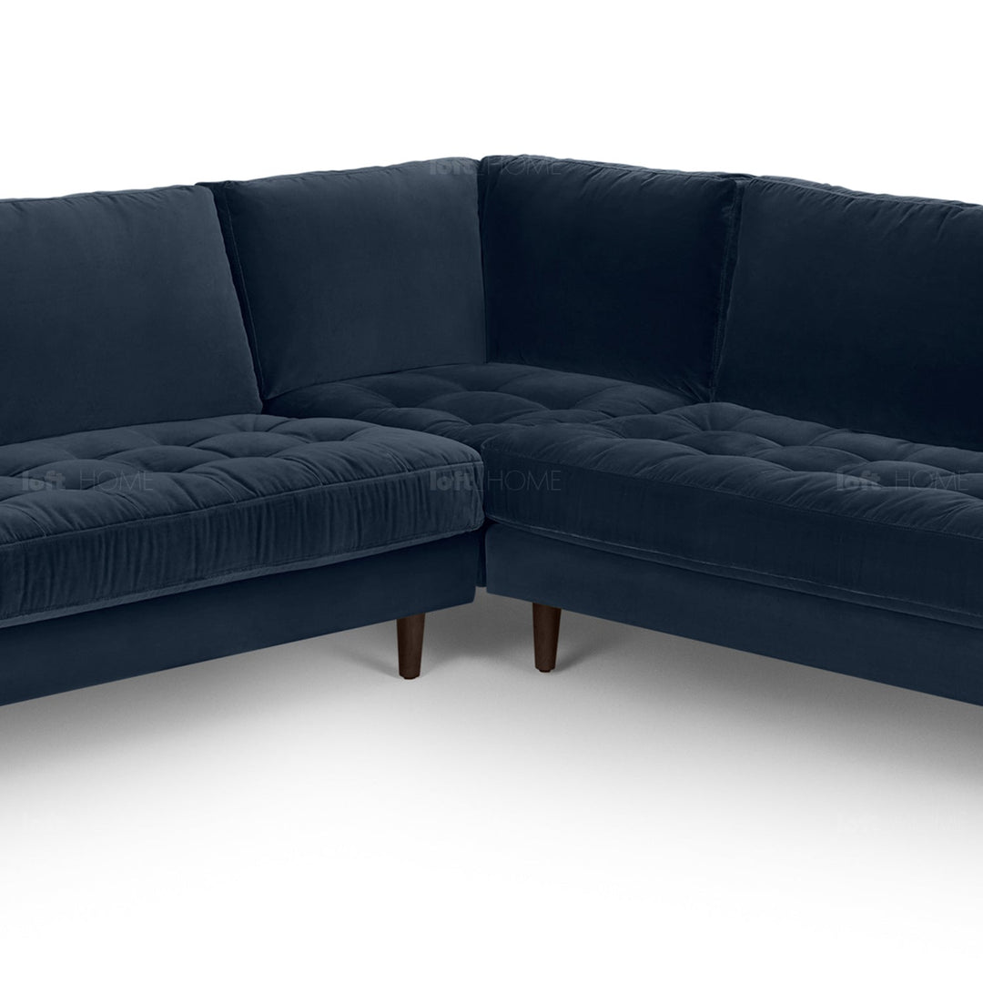 Modern velvet l shape sectional sofa scott 3+3 detail 13.
