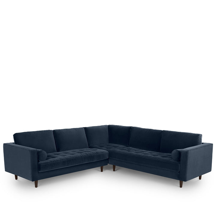 Modern velvet l shape sectional sofa scott 3+3 detail 2.