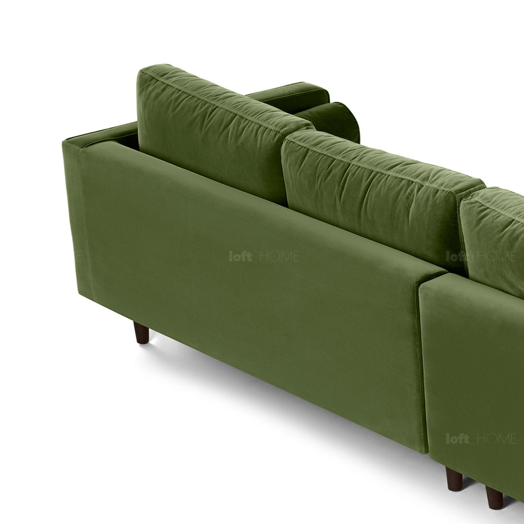 Modern velvet l shape sectional sofa scott 3+3 conceptual design.
