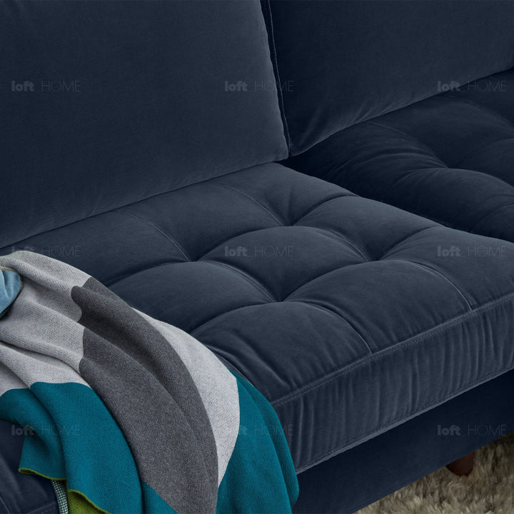 Modern velvet l shape sectional sofa scott 3+3 detail 8.