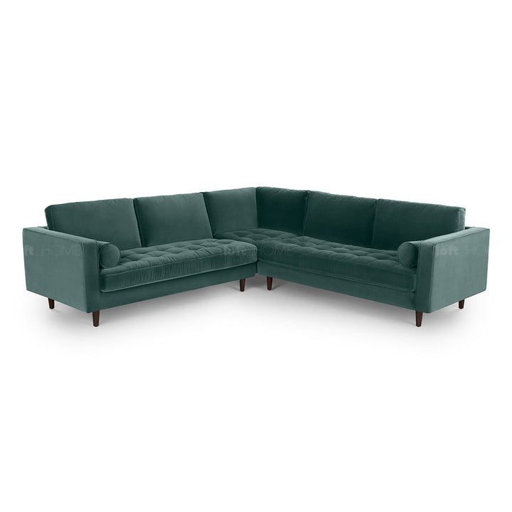 Modern velvet l shape sectional sofa scott 3+3 detail 21.