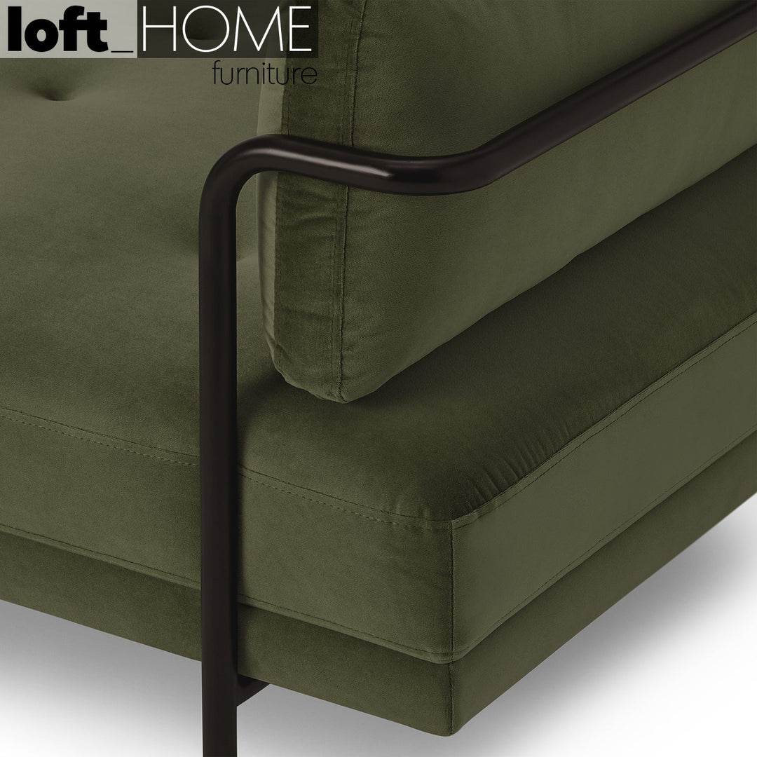 Modern velvet sofa bed harlow detail 2.