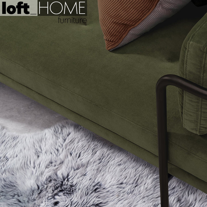 Modern velvet sofa bed harlow detail 3.