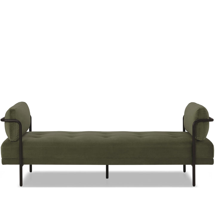 Modern velvet sofa bed harlow in still life.