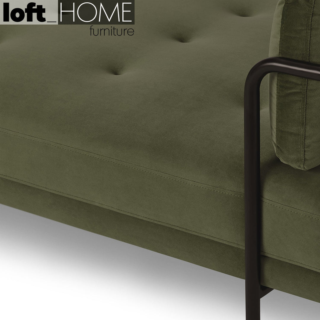 Modern velvet sofa bed harlow detail 1.