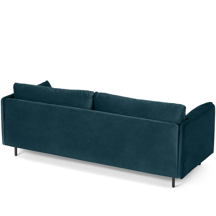 Modern velvet sofa bed hitomi steel blue situational feels.