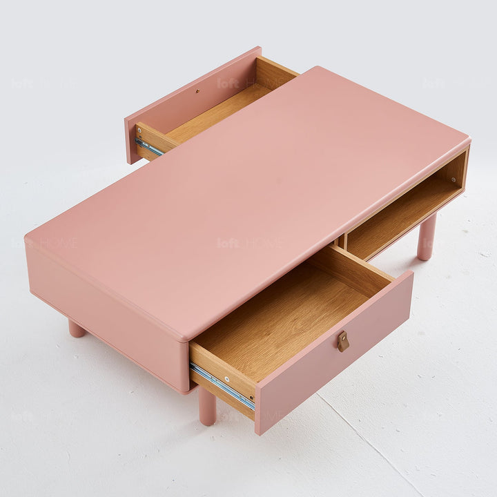 Modern wood coffee table luna detail 12.