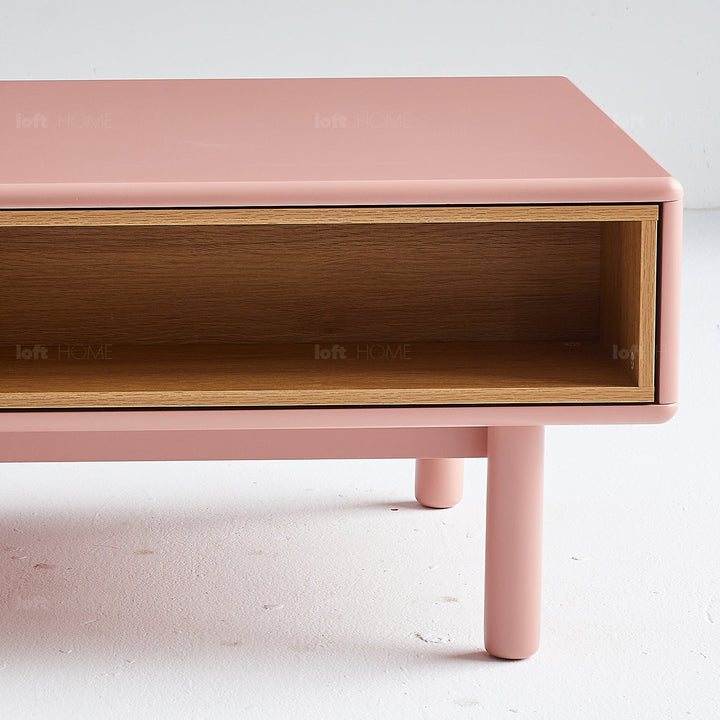 Modern wood coffee table luna detail 8.