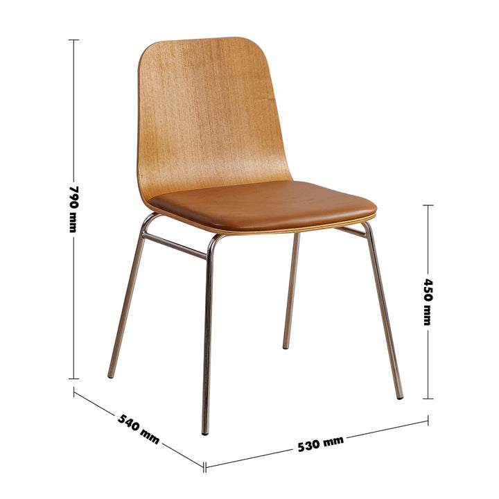 Modern wood dining chair 2pcs set seela size charts.