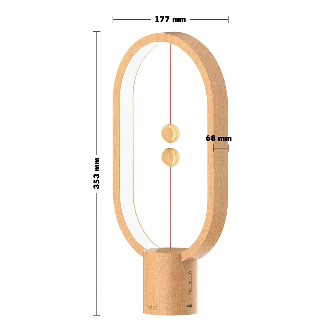 Modern Wood Grain Charing Table Lamp HENG L