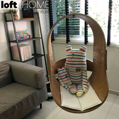 Scandinavian Wood Hanging Chair 1 Seater Sofa PLYWOOD Good to Know Preview-1