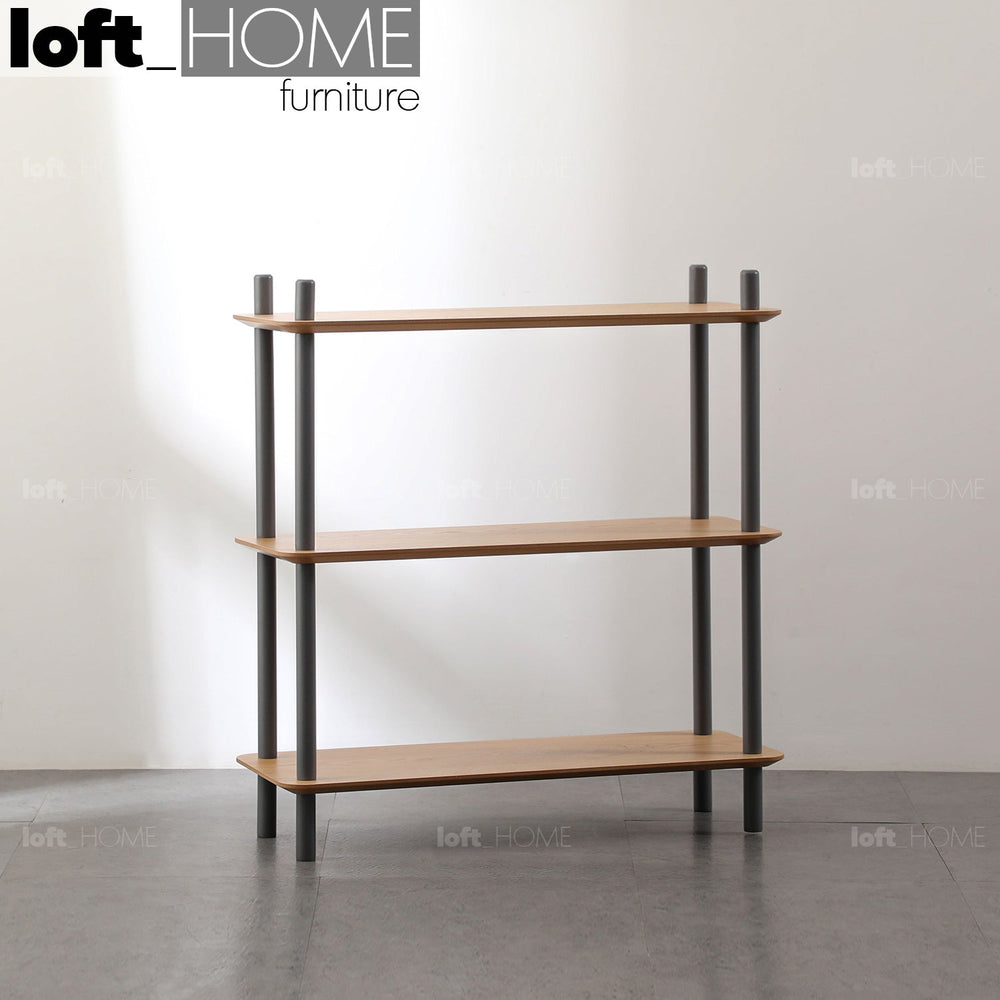 Modern wood shelf hanover 3 primary product view.