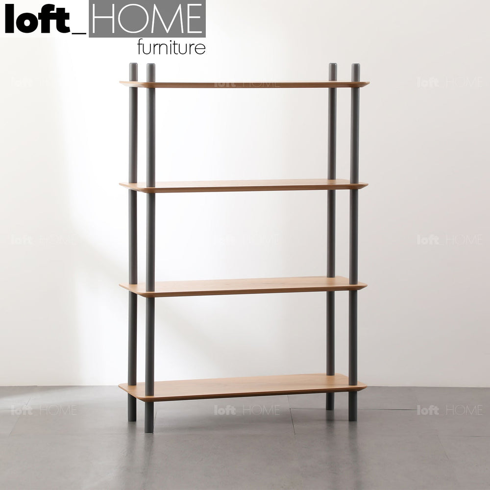 Modern wood shelf hanover 4 primary product view.
