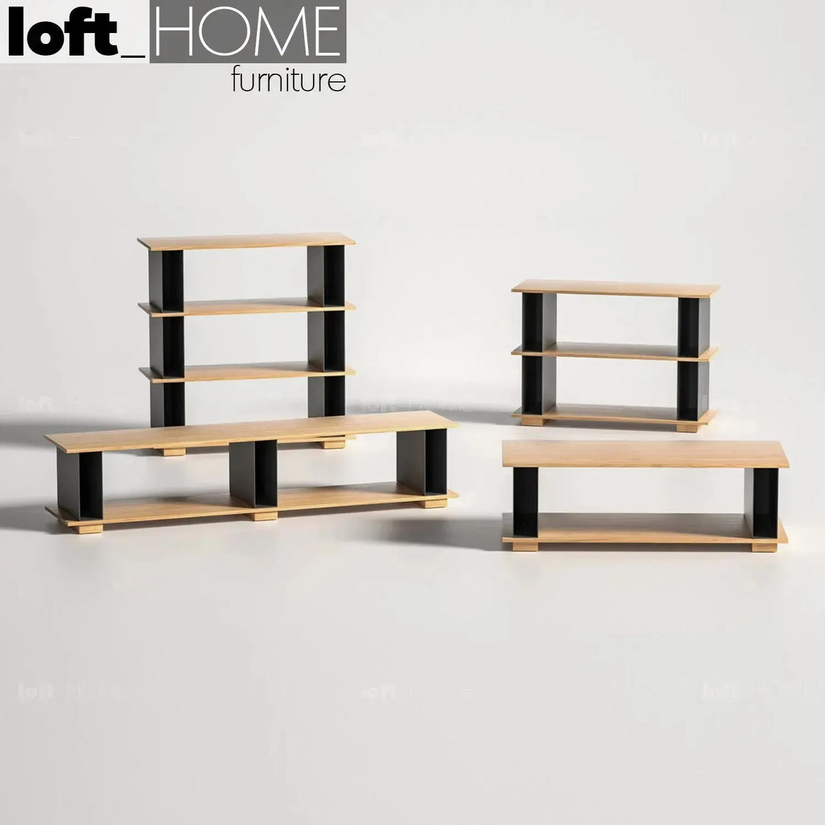 Modern wood side table valeen in details.