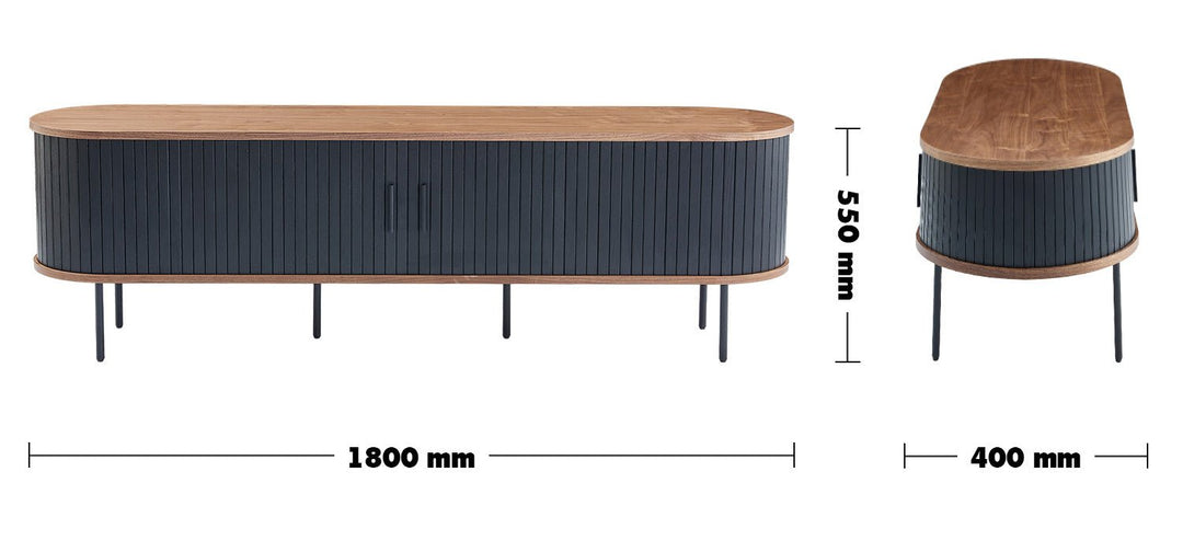 Modern wood tv console harper size charts.