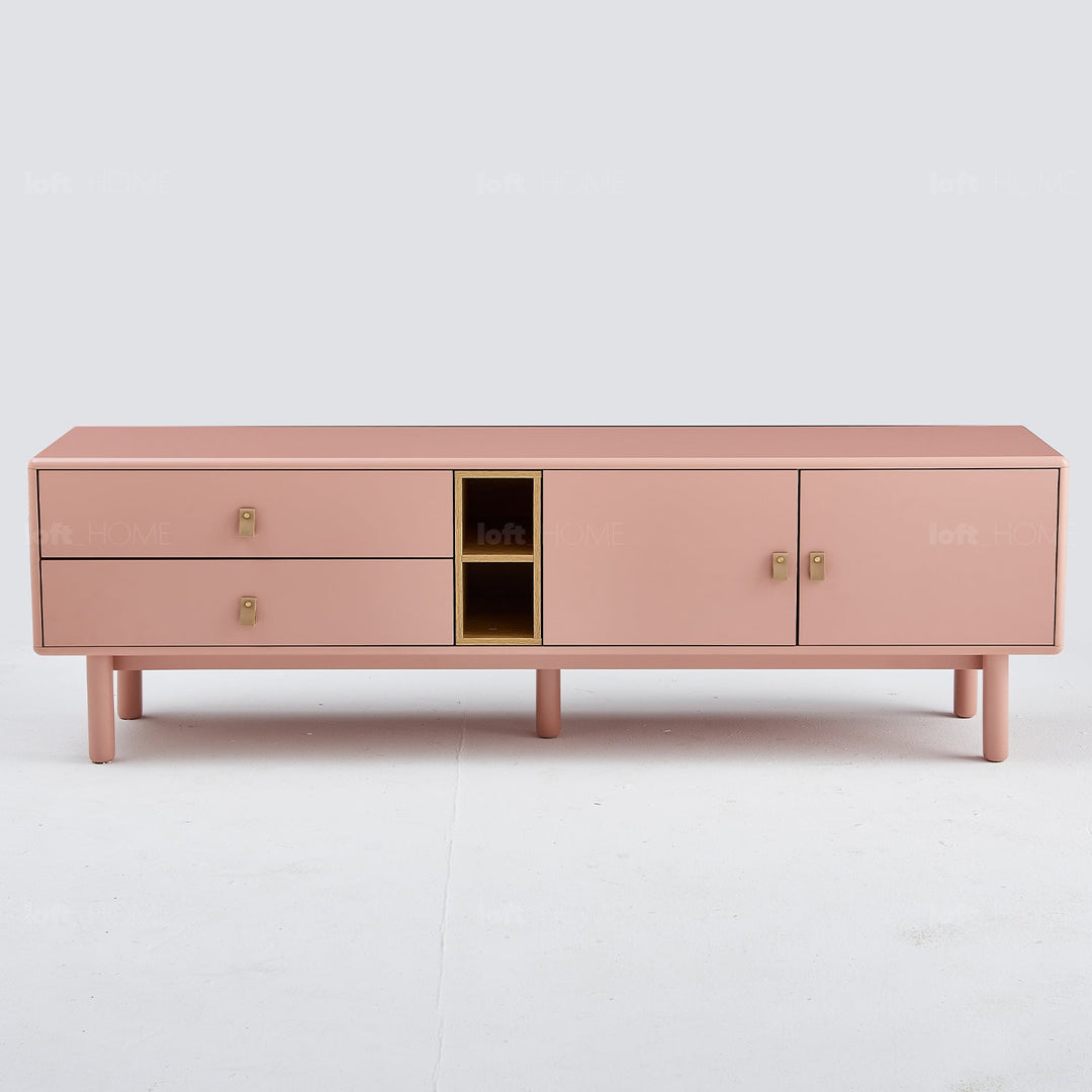 Modern wood tv console luna pink situational feels.