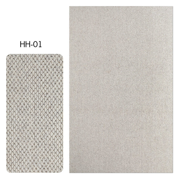 Modern wool area rug cole in white background.