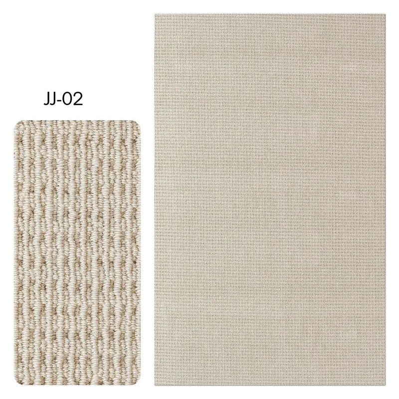 Modern wool area rug jude in still life.