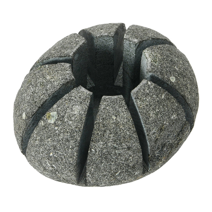 Natural stone tealight holder (each one will vary) decor material variants.