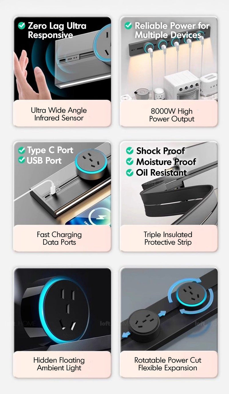 Aluminium Power Track And Adaptors With Motion Sensor LED Light Good to Know - 5