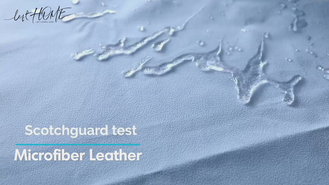 Modern microfiber leather bed keanu material variants.