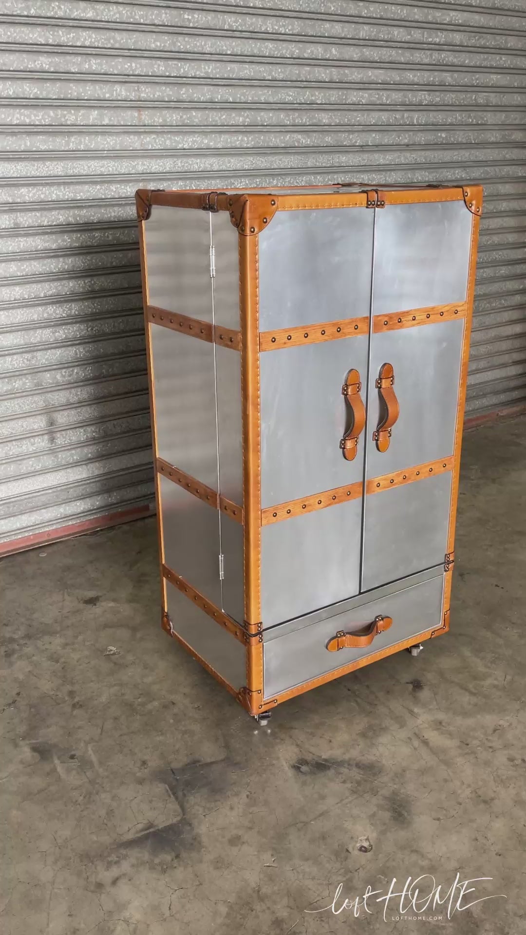 Industrial aluminium wine cabinet aircraft detail 1.