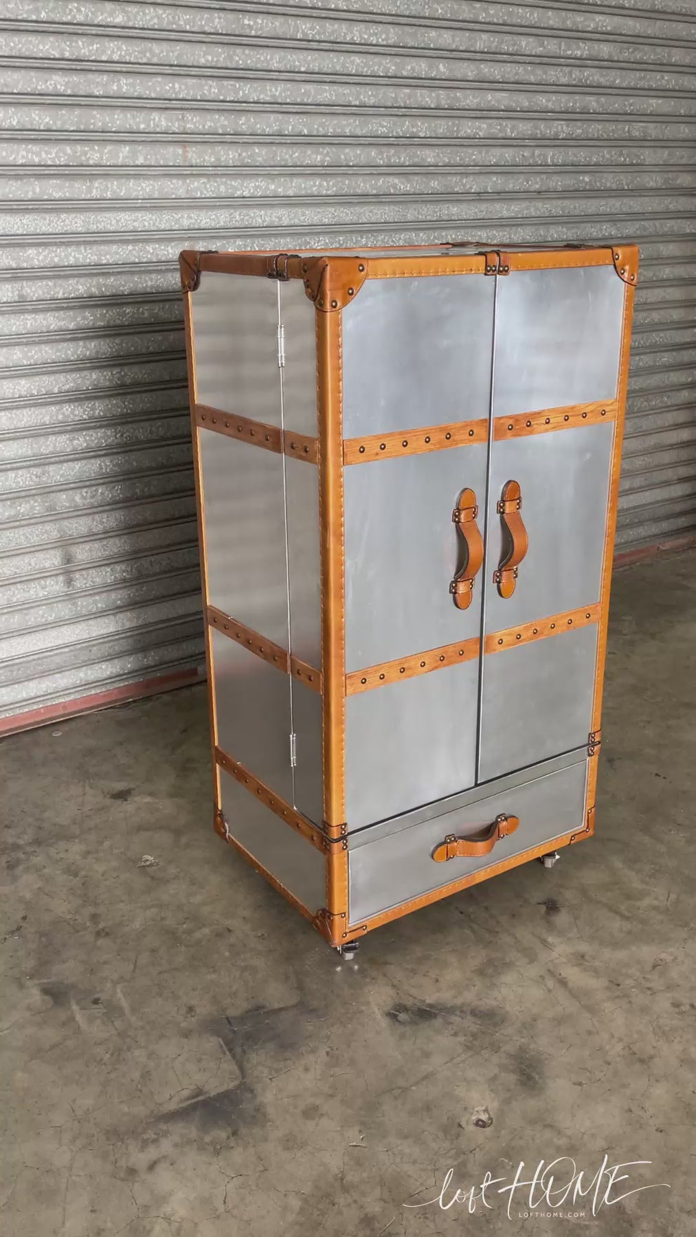 Industrial aluminium wine cabinet aircraft detail 1.