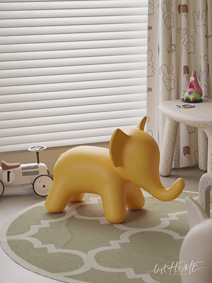 Contemporary Plastic Ottoman ELEPHANT