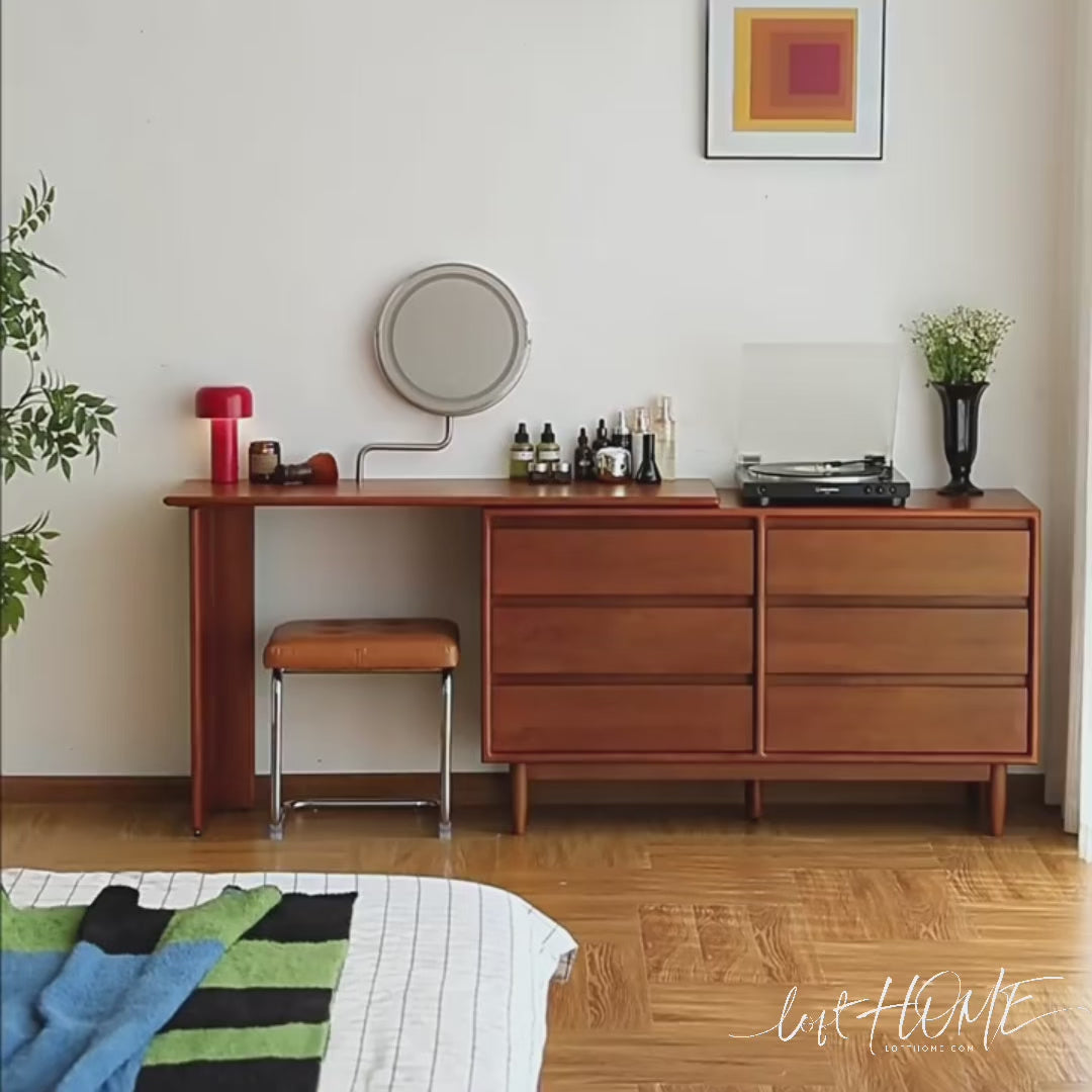 Vintage boxwood dressing table vista color swatches.