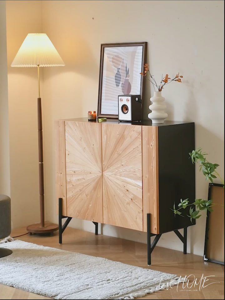 Scandinavian Wood Shoe Cabinet RADIAL