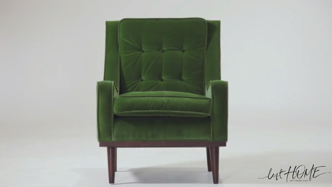 Modern Velvet 1 Seater Sofa SCOTT