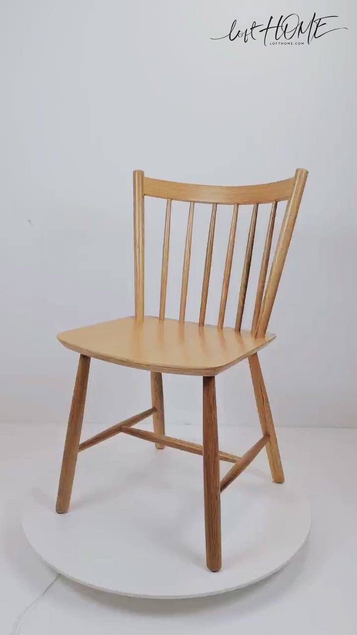 Scandinavian wood dining chair 2pcs set noble material variants.