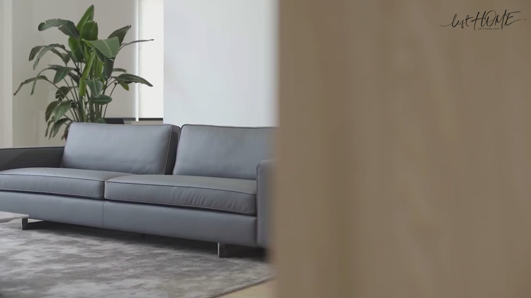 Minimalist fabric 4.5 seater sofa vemb detail 3.