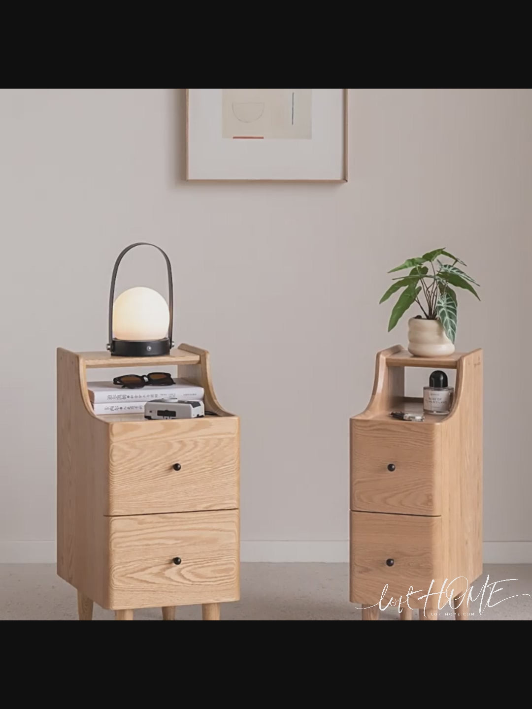 Scandinavian Wood Side Table BESIDE