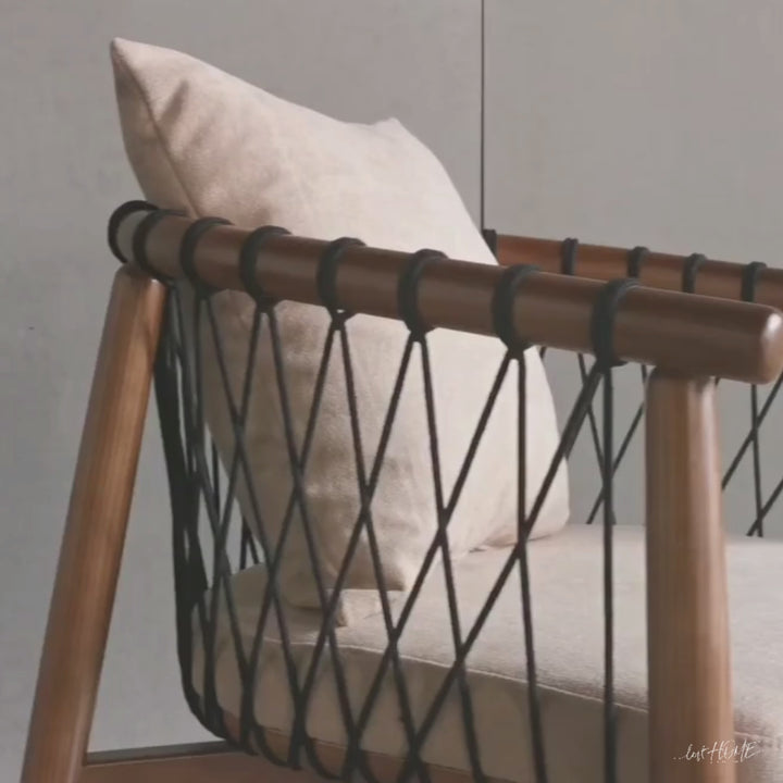 Japandi Rope Woven 1 Seater Sofa BASKET