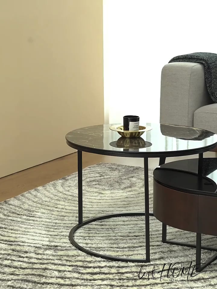 Modern Tempered Glass Coffee Table GINA