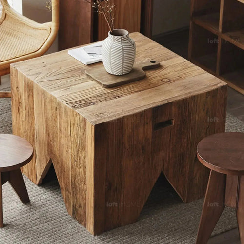 Rustic Elm Wood Coffee Table FORTRESS ELM Good to Know Preview-1
