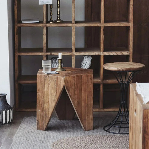 Rustic Elm Wood Coffee Table HEXAGON ELM Good to Know Preview-1