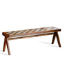 Rustic Elm Wood Dining Bench CHESS ELM