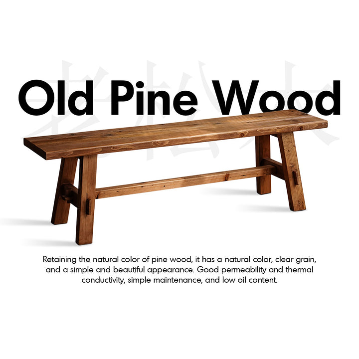 Rustic elm wood dining bench stone elm conceptual design.