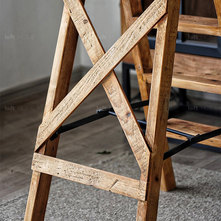 Rustic elm wood ladder elevate elm material variants.